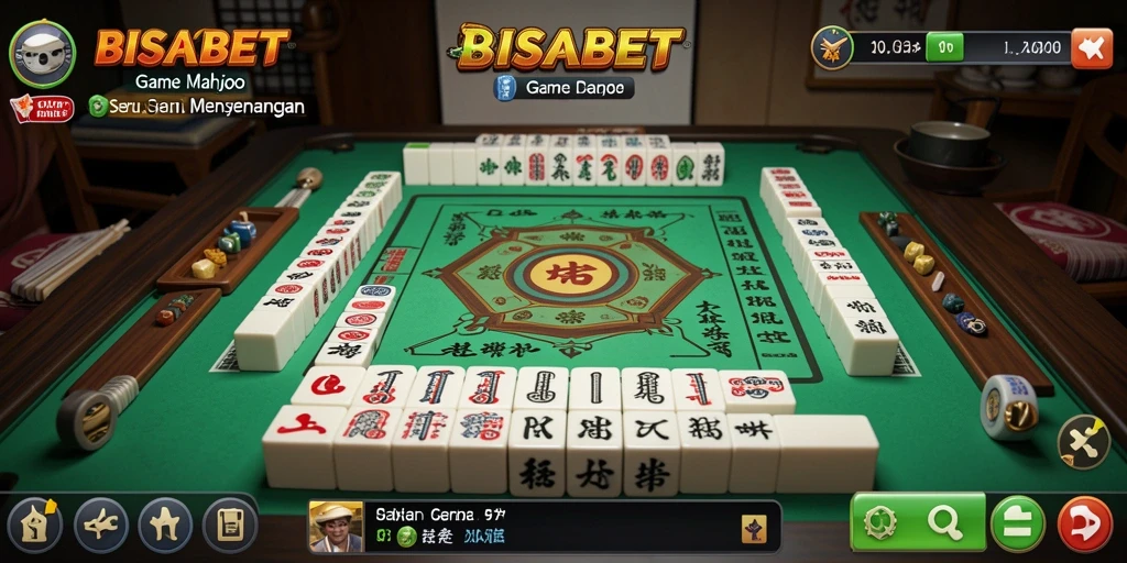 Tampilan gameplay <strong>BISABET</strong> yang menarik dengan aktivitas Mahjong yang seru.