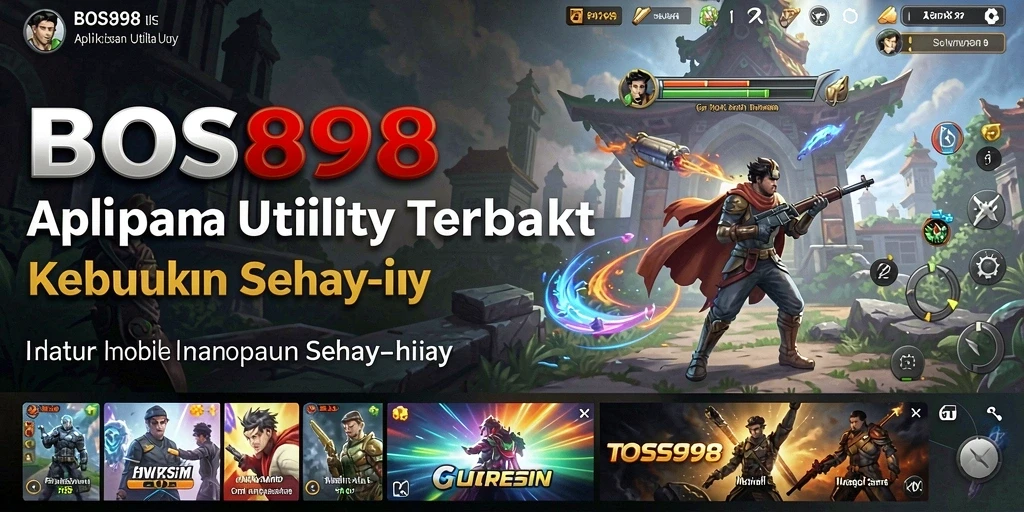 Tampilan utama BOS898 menampilkan berbagai alat utilitas yang berguna.