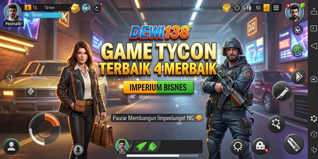 Screenshot gameplay DEWI138 menampilkan antusiasme pengelolaan bisnis.