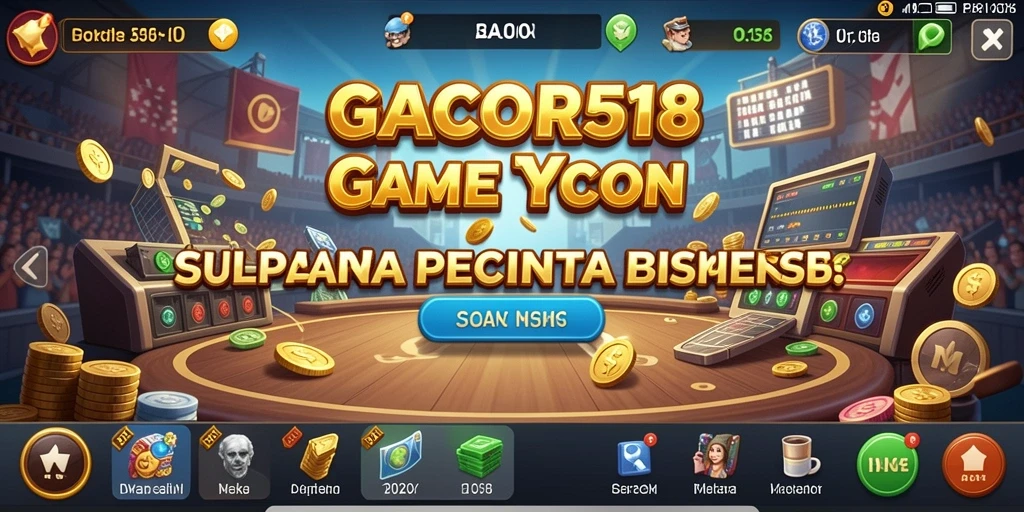 Screenshot gameplay GACOR518 menampilkan aktivitas bisnis yang mendebarkan.