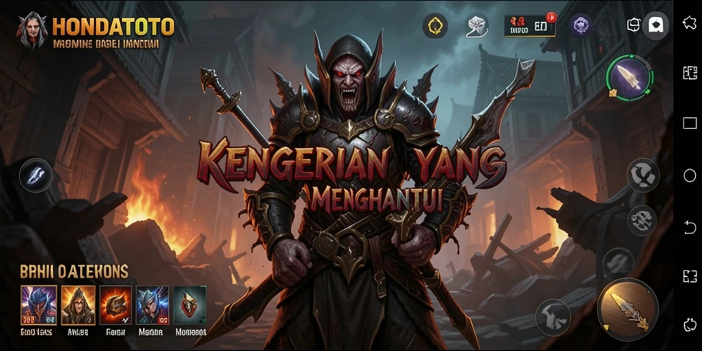 Tampilan gameplay menegangkan dalam HONDATOTO yang penuh kengerian.