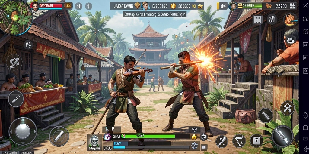 Gameplay JAKARTAWIN menampilkan strategi kompleks dan taktik menang.