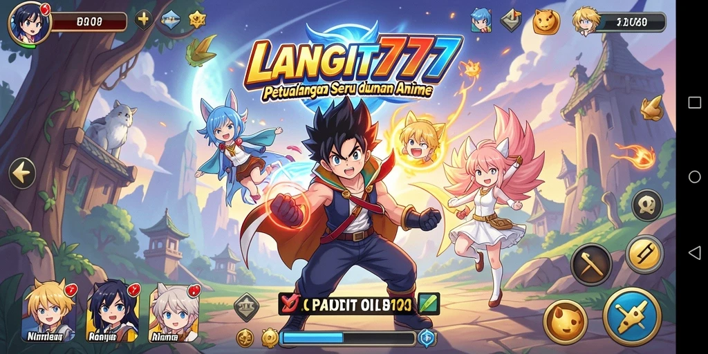Tangkapan layar LANGIT777 menampilkan aksi seru di dunia anime.