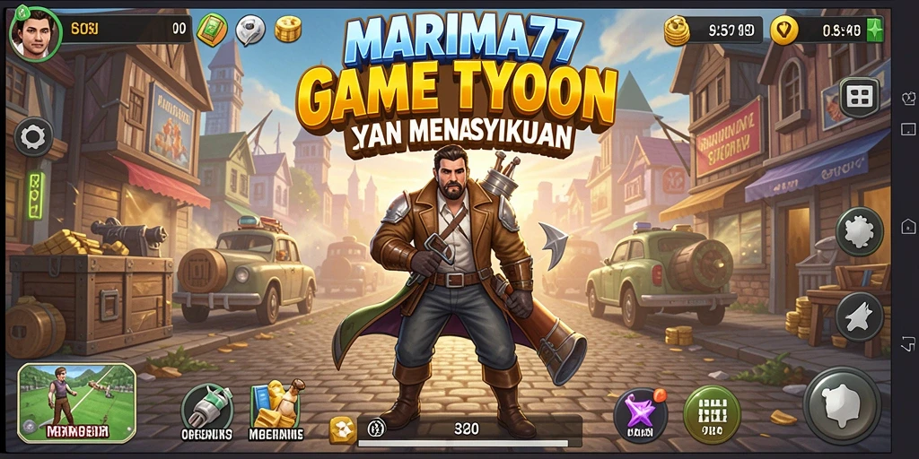 Gameplay Tycoon yang seru dan menarik di MARIMA77.