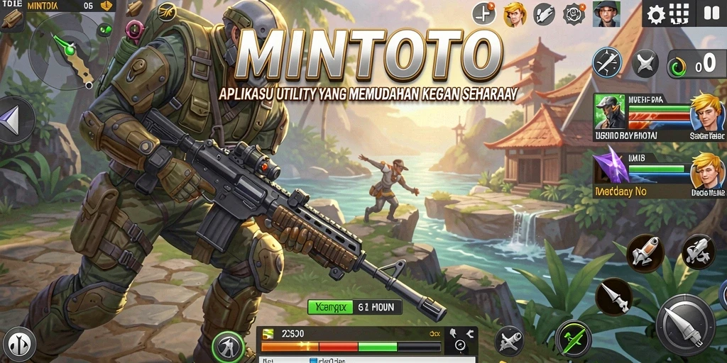 Tampilan utama MINTOTO dengan fitur-fitur Utility yang memudahkan pengguna.