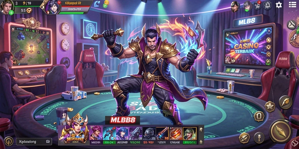 Tangkap momen seru bermain Live Casino di MLBB8.