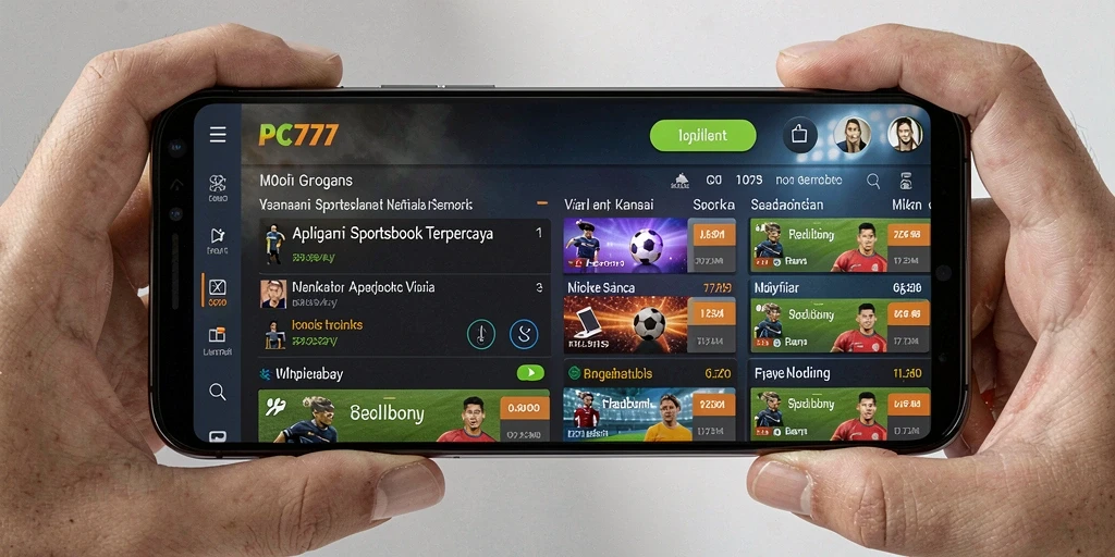 Screenshot gameplay PC777 menampilkan fitur taruhan olahraga yang menarik.