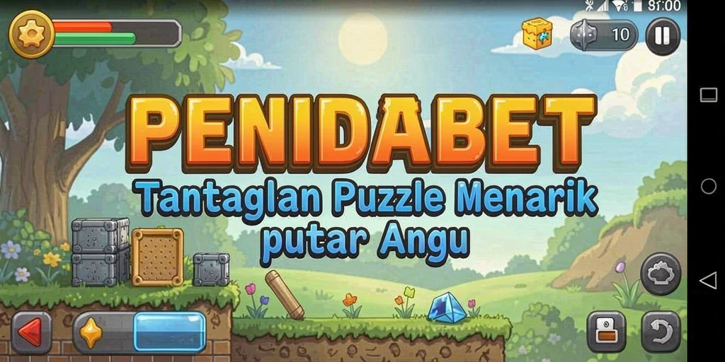 Tampilan gameplay menarik dari puzzle di PENIDABET.