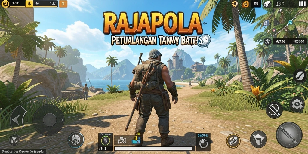 Tampilan gameplay RAJAPOLA yang menampilkan kebebasan menjelajahi dunia terbuka.
