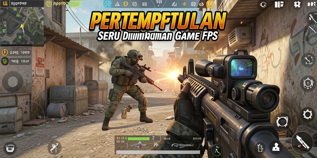 Gameplay seru RPRPRP menunjukkan aksi tembak-menembak yang intens.
