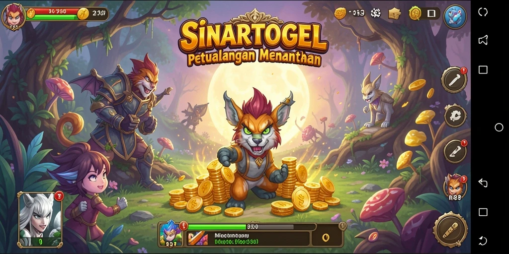 Tampilan gameplay SINARTOGEL menampilkan aksi seru dan karakter yang menarik.