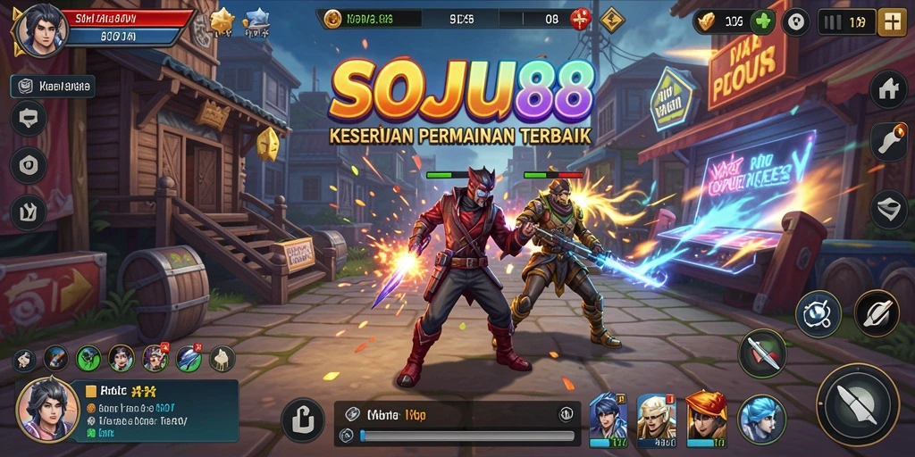 Tampilan gameplay seru dari SOJU88 dalam mode simulasi.