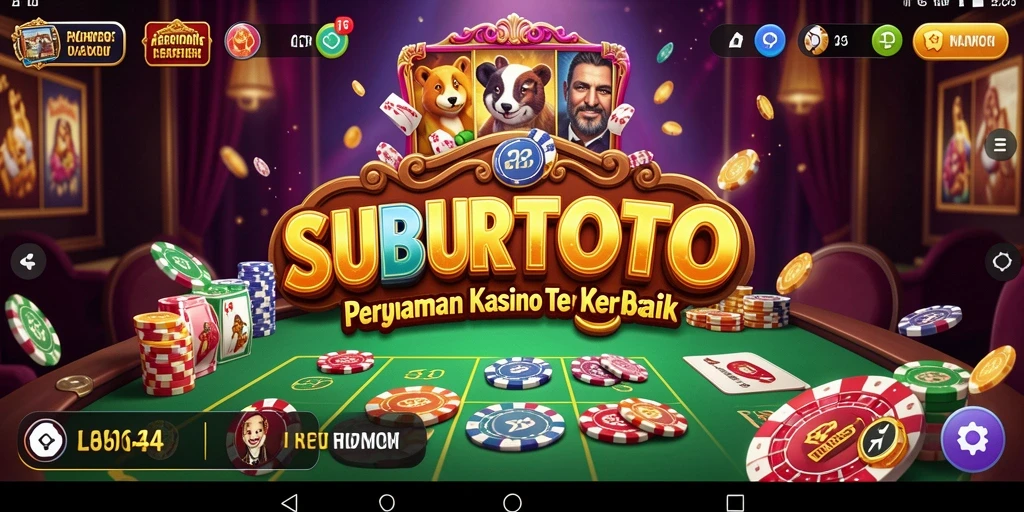 Tangkapan layar utama SUBURTOTO menunjukkan gameplay yang menarik dan interaksi pemain.
