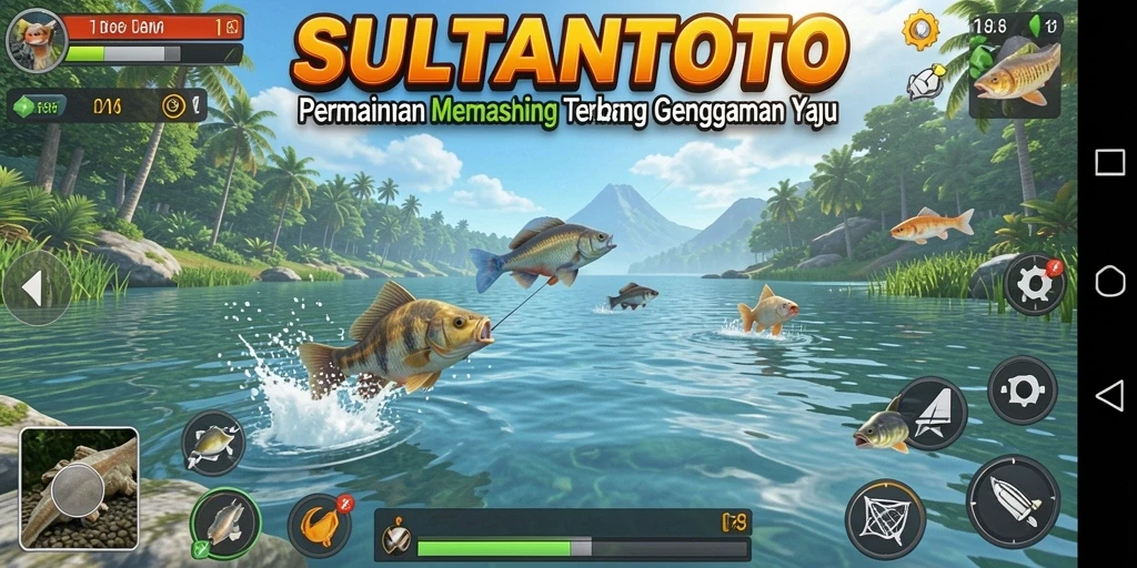 Tangkapan ikan yang beragam dalam permainan SULTANTOTO yang menegangkan.