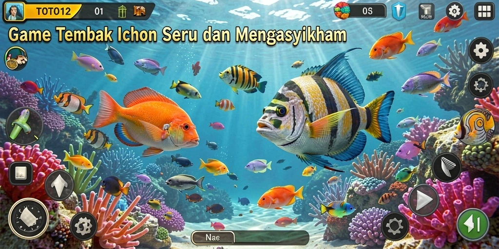 Tampilan gameplay Tembak Ikan yang seru dan mengasyikkan di TOTO12.