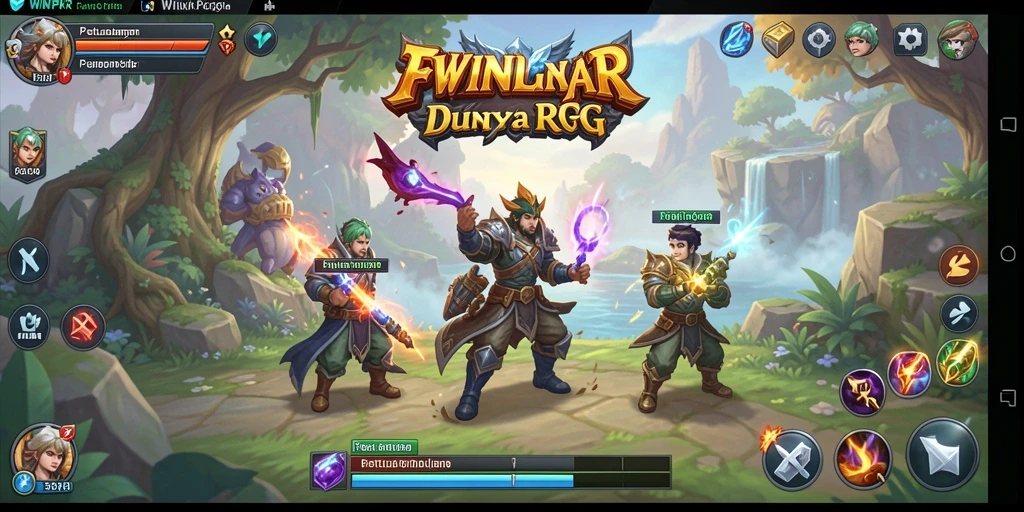 Tampilan gameplay <strong>WINPKR</strong> yang mendebarkan dalam dunia RPG.